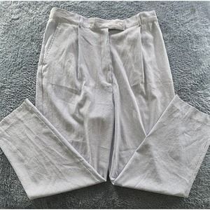 Talbots Girlfriend Chino Blue Striped Seersucker Straight‎ Leg Pants Womens 16